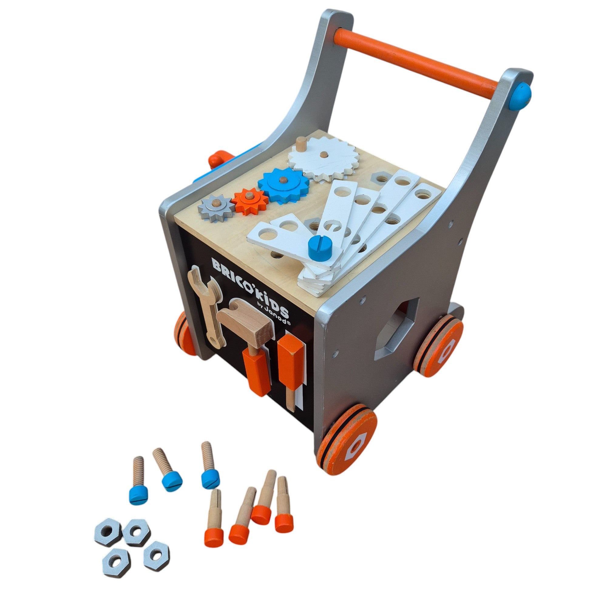 Janod Brico Kids DIY magnetische trolley/loopwagen (alleen ophalen)