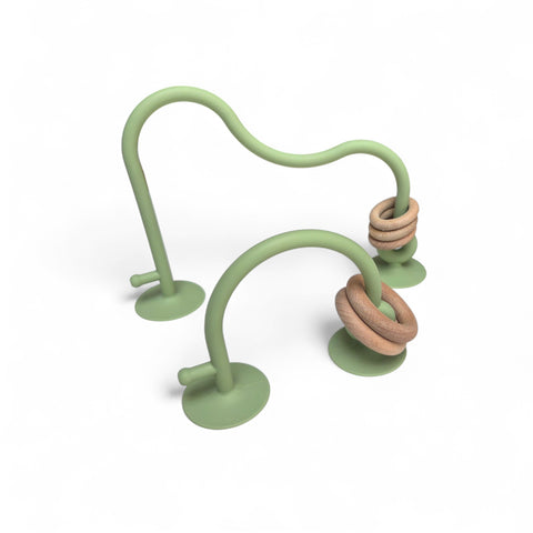 Kralenspiraal met zuignappen munt