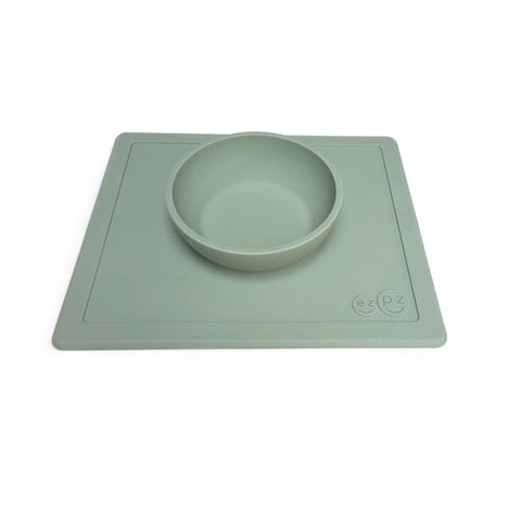 EZPZ silicone placemat met kom munt