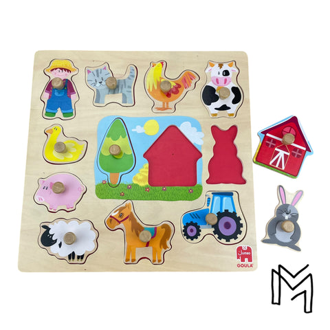 Insteekpuzzel boerderij