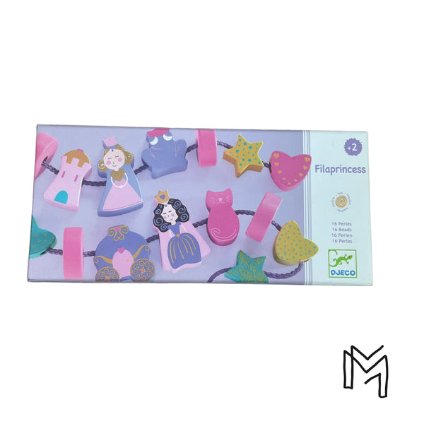 Houten rijgkralen prinsessen