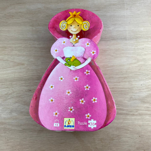 Djeco puzzel prinses met de kikker