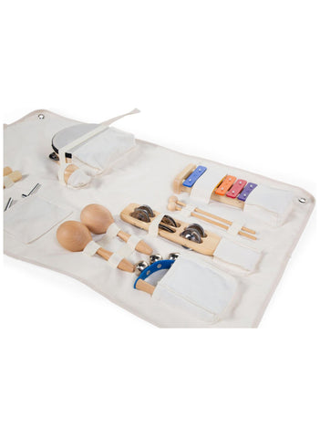 Childhome muziekinstrumenten 8stuks, met organizer. (Nieuw in verpakking)