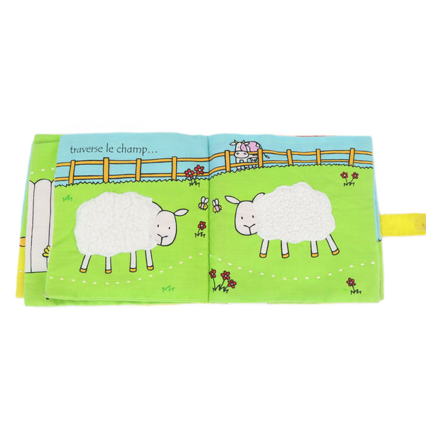 Stoffen knisperboekje 'La poule'