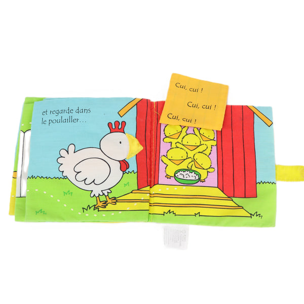 Stoffen knisperboekje 'La poule'