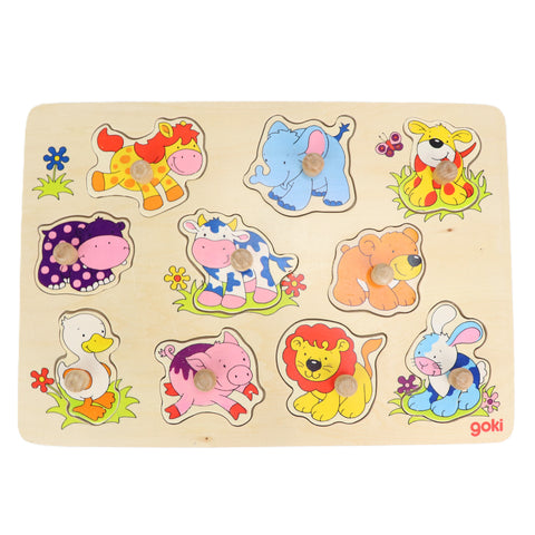 Houten puzzel Goki dieren