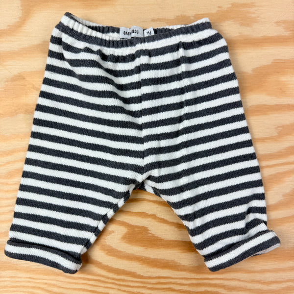 Baby Filou: warm gestreept broekje, maat &m