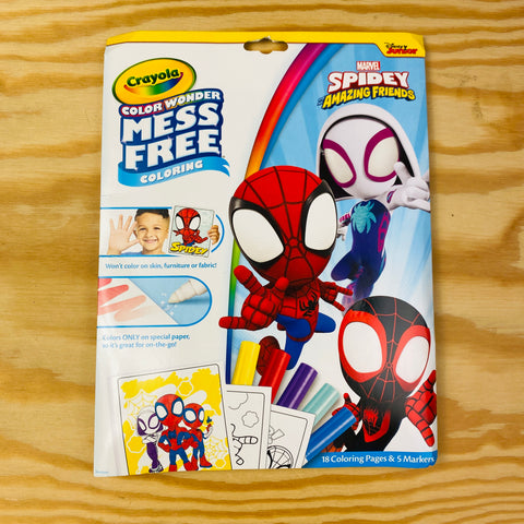 Spidey: kleurplaten en stiften, handig mee te pakken onderweg