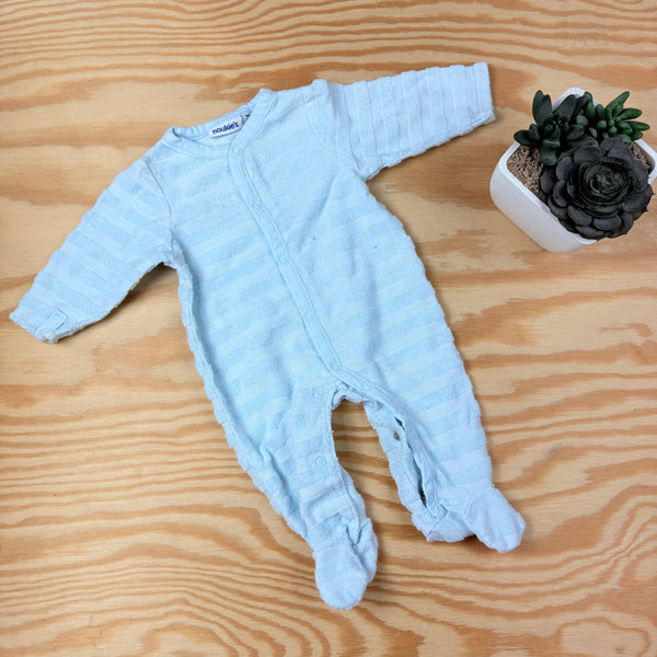 Noukie's warmere lichtblauwe pyjama, maat 56