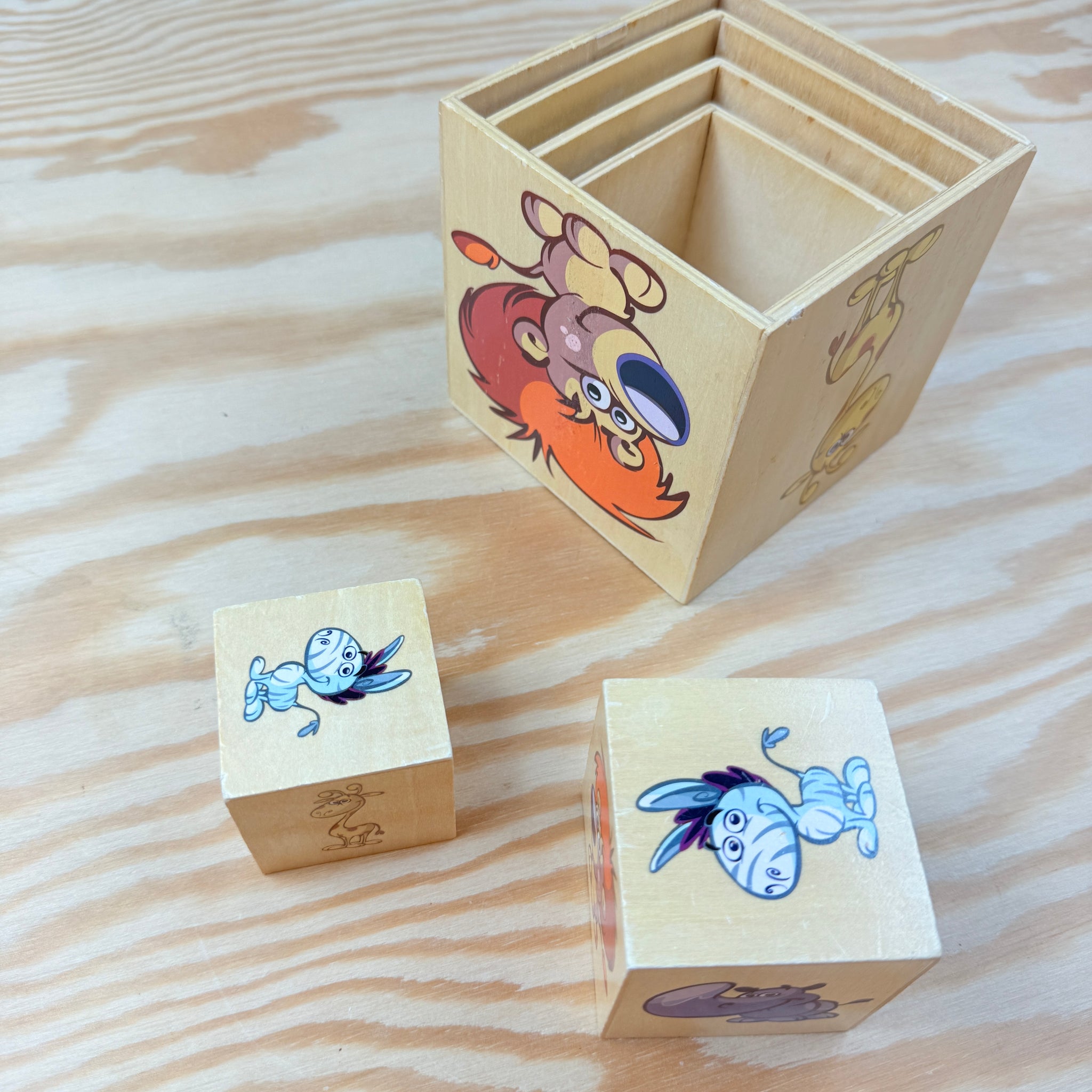 houten stapelblokken dieren