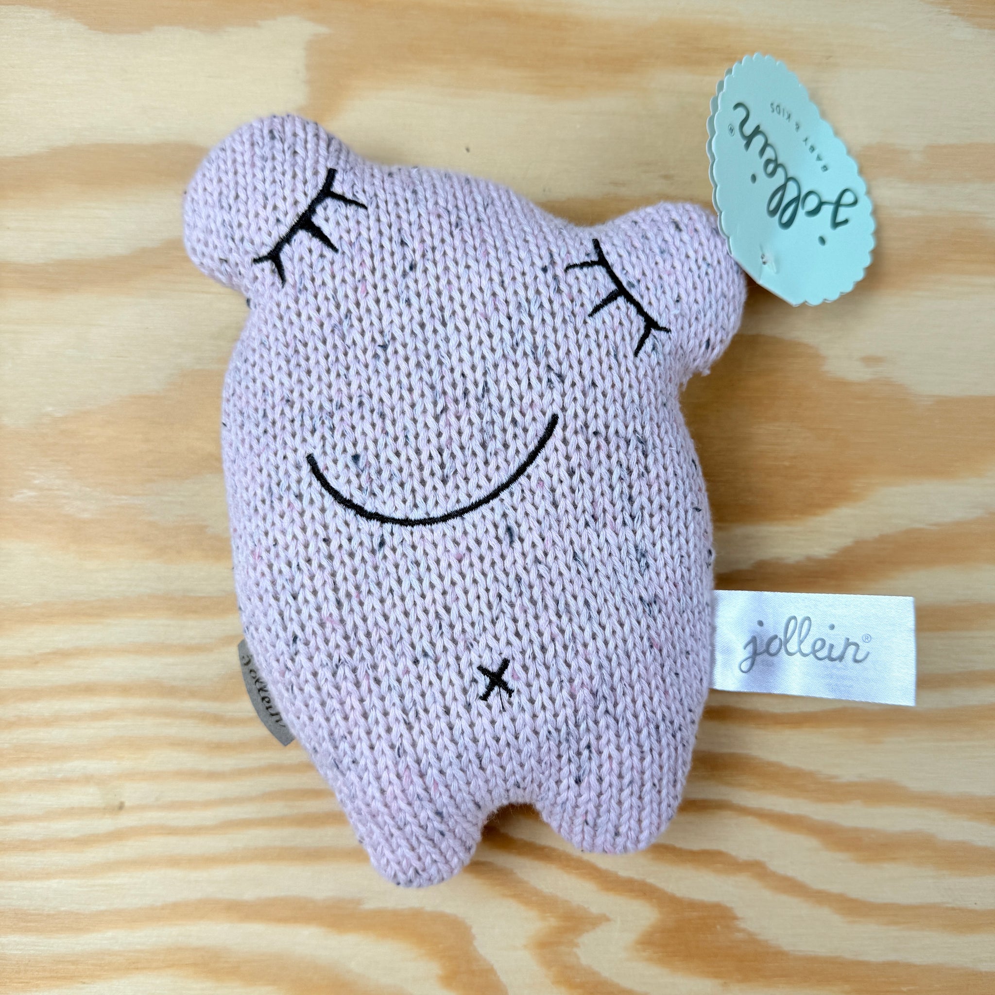 Jollein: zacht roze knuffel confettimonster (nieuw!)