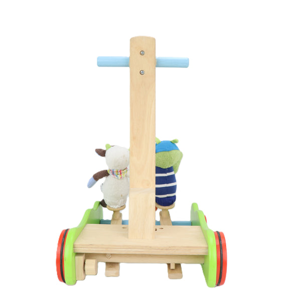 Loopwagen met vrolijke vriendjes