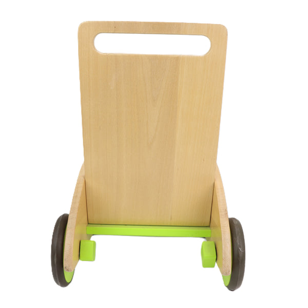 Houten loopwagen Koe