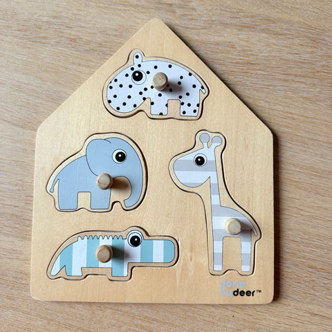 Done by deer: houten inlegpuzzel