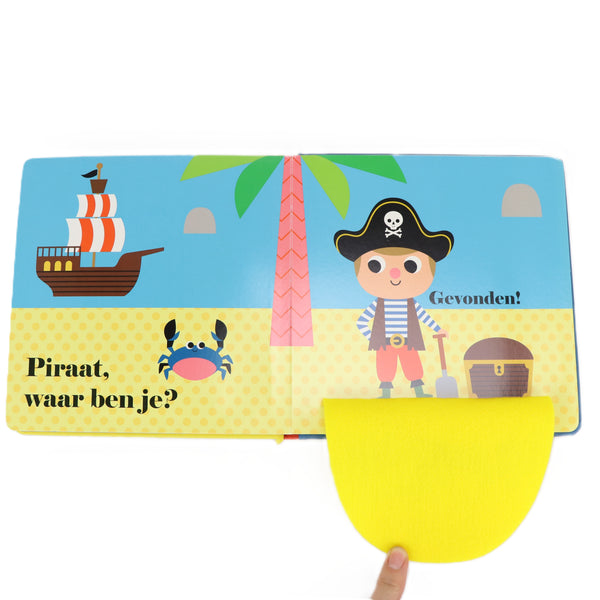 Boek met vilten flapjes 'Piraat, waar ben je?'