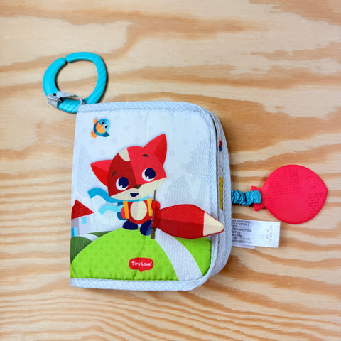 Tiny Love: hangspeelgoedje, zacht speelboekje vosje