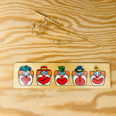 retro puzzel clowntjes