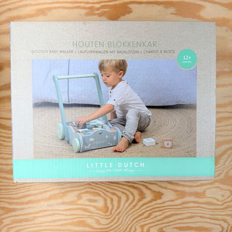 Little Dutch: houten blokkenkar