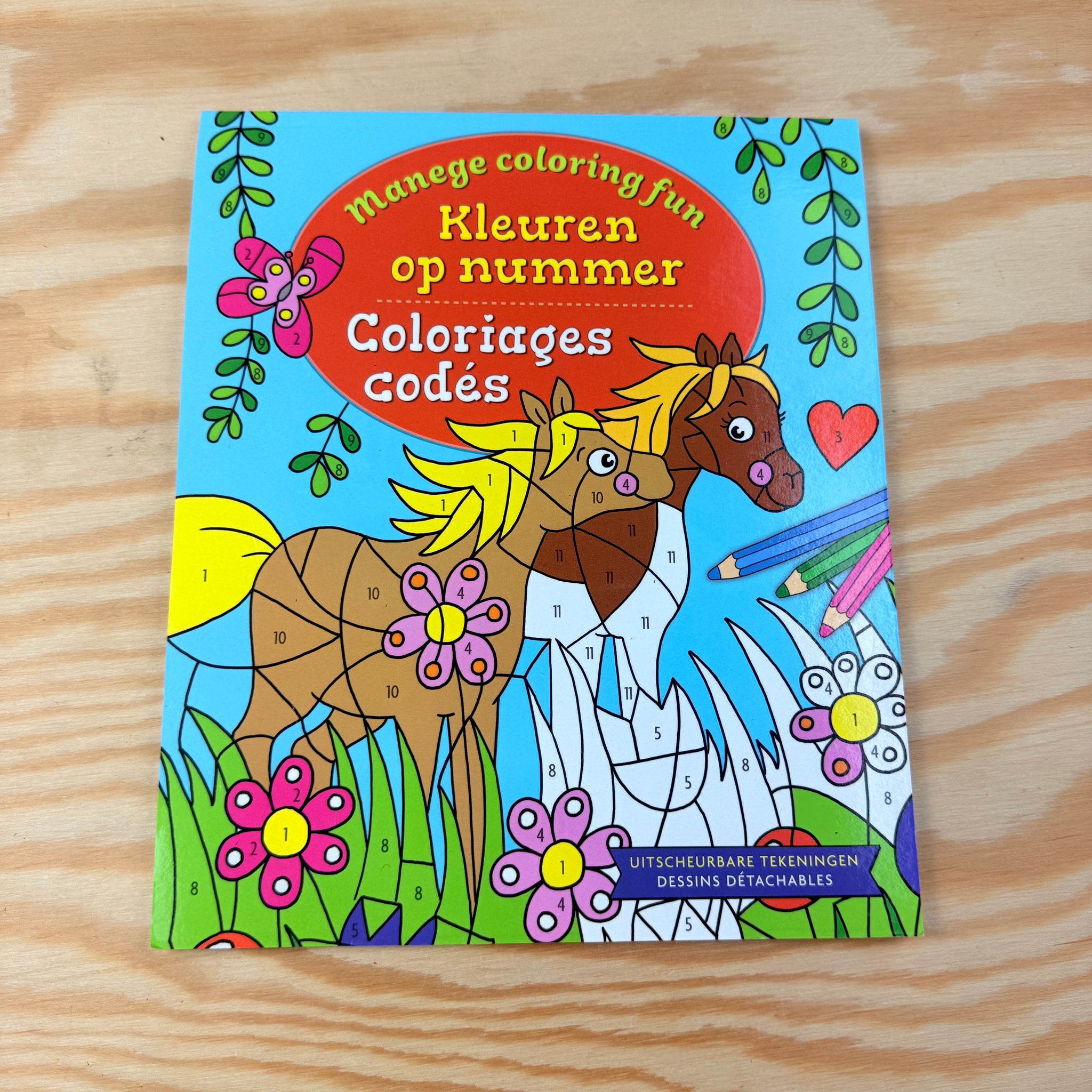 boek: kleuren op nummer