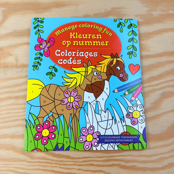 boek: kleuren op nummer