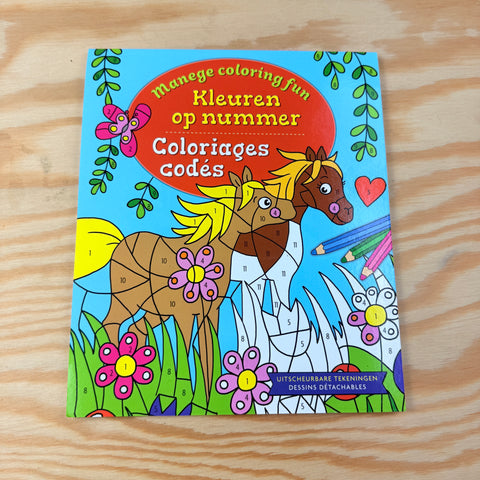 boek: kleuren op nummer