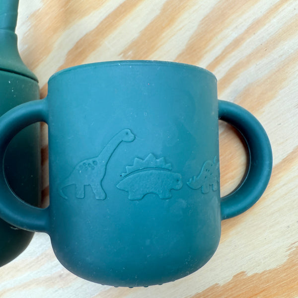 Liewood: 2 donker groene siliconen drinkbekers