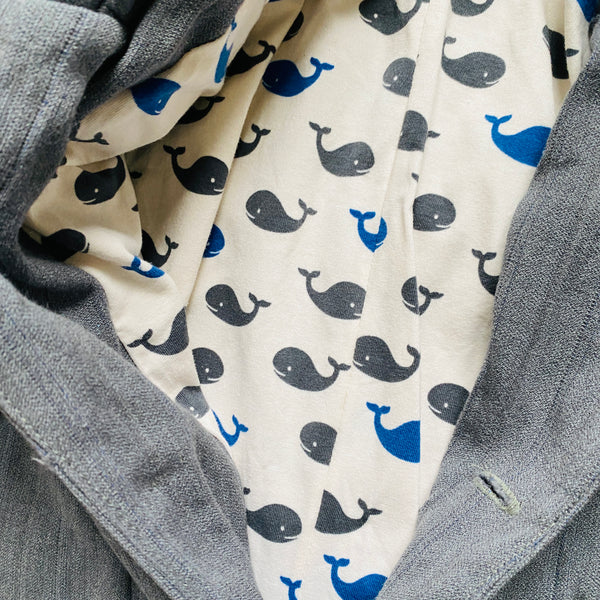 geklede blazer met walvisjes