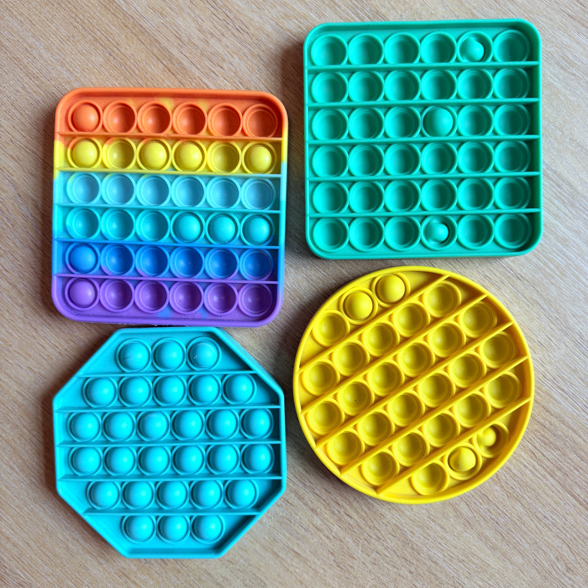 Pop it Fidget Toy, set van 4