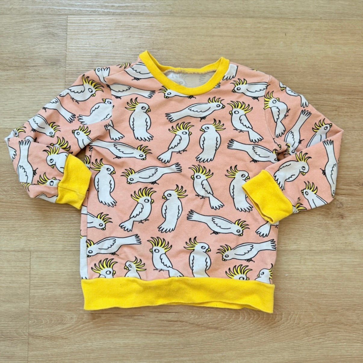 Eva Mouton: trui kaketoe, maat 104