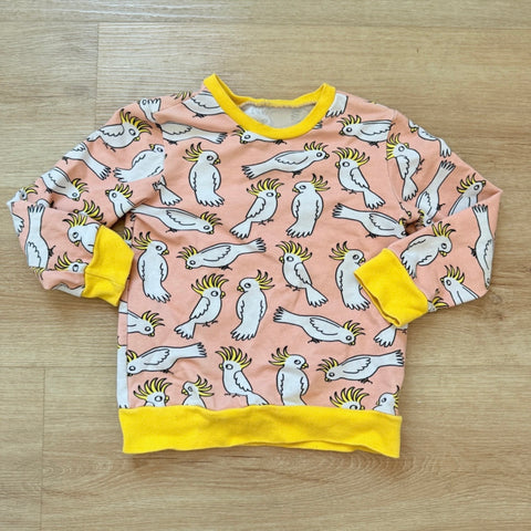 Eva Mouton: trui kaketoe, maat 104