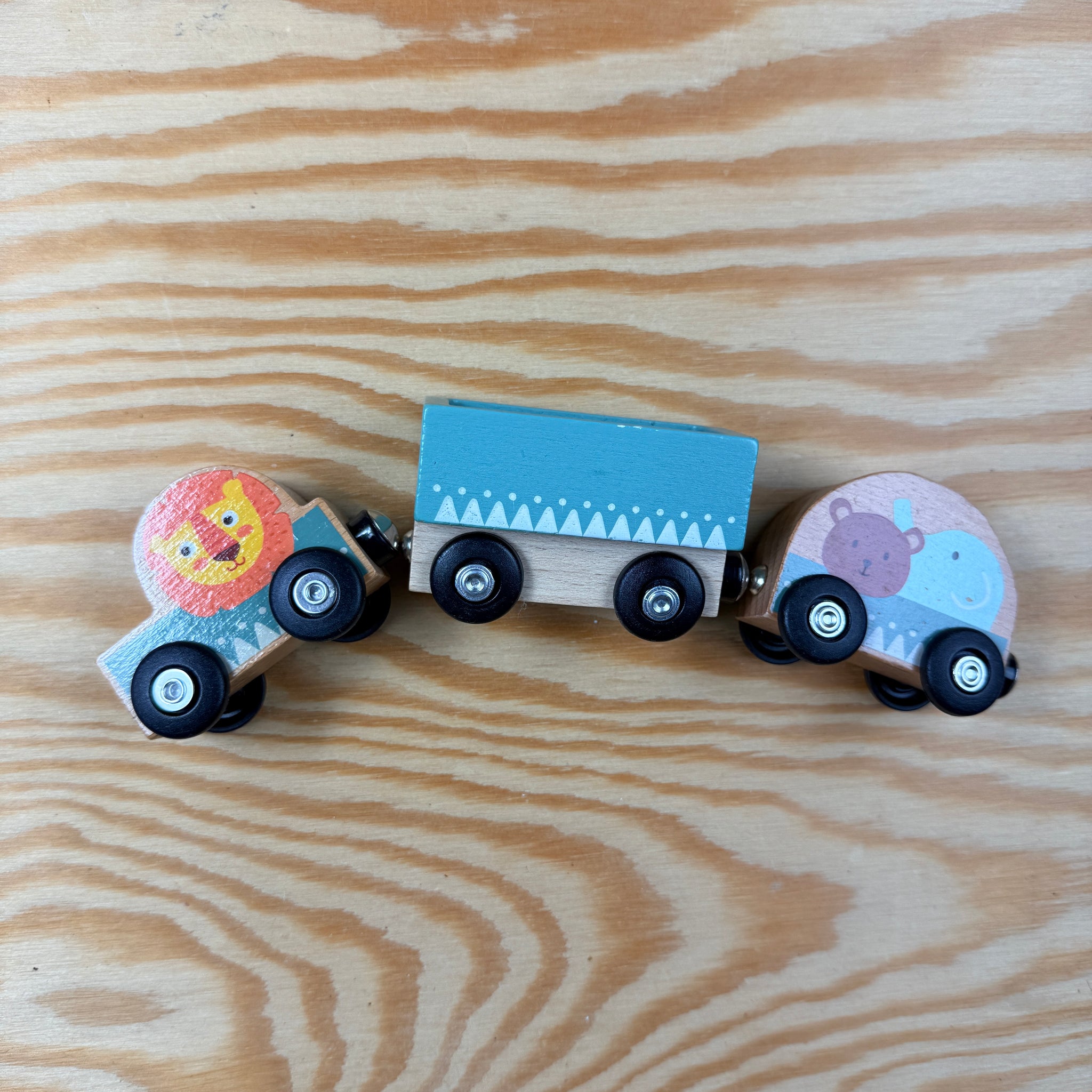 houten magneet treintje