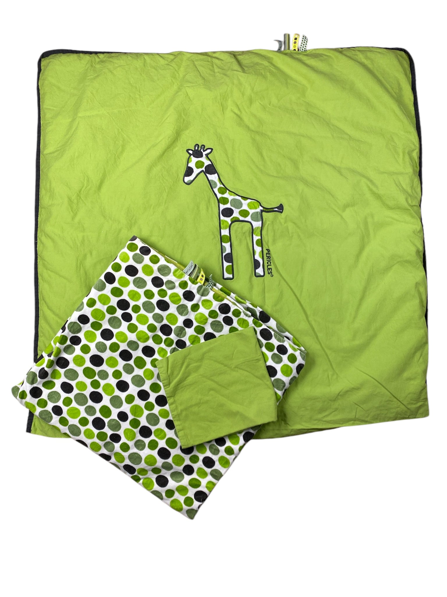 parkdekentje giraf met 2 overtrekken en kussensloopje