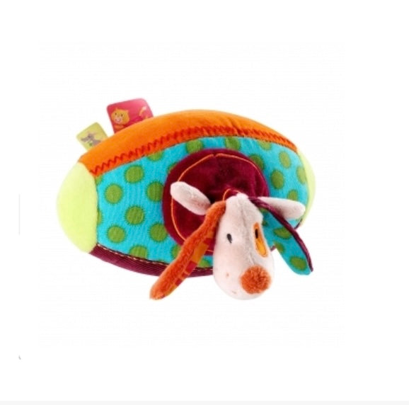 Lilliputiens: rammelaar jef Rugbyball met hondje