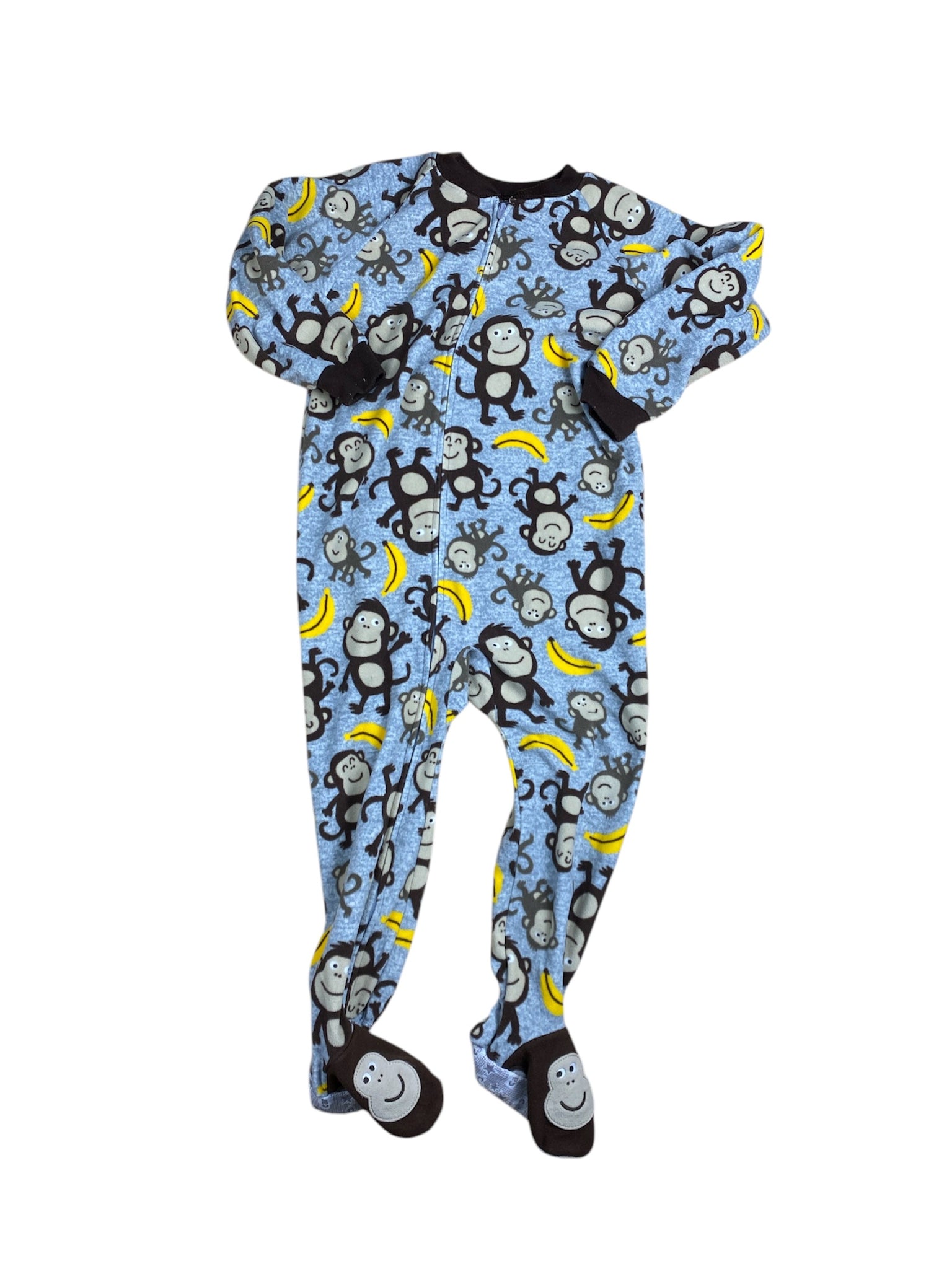 Carters: warme eendelige pyjama met aapjes - 4 jaar