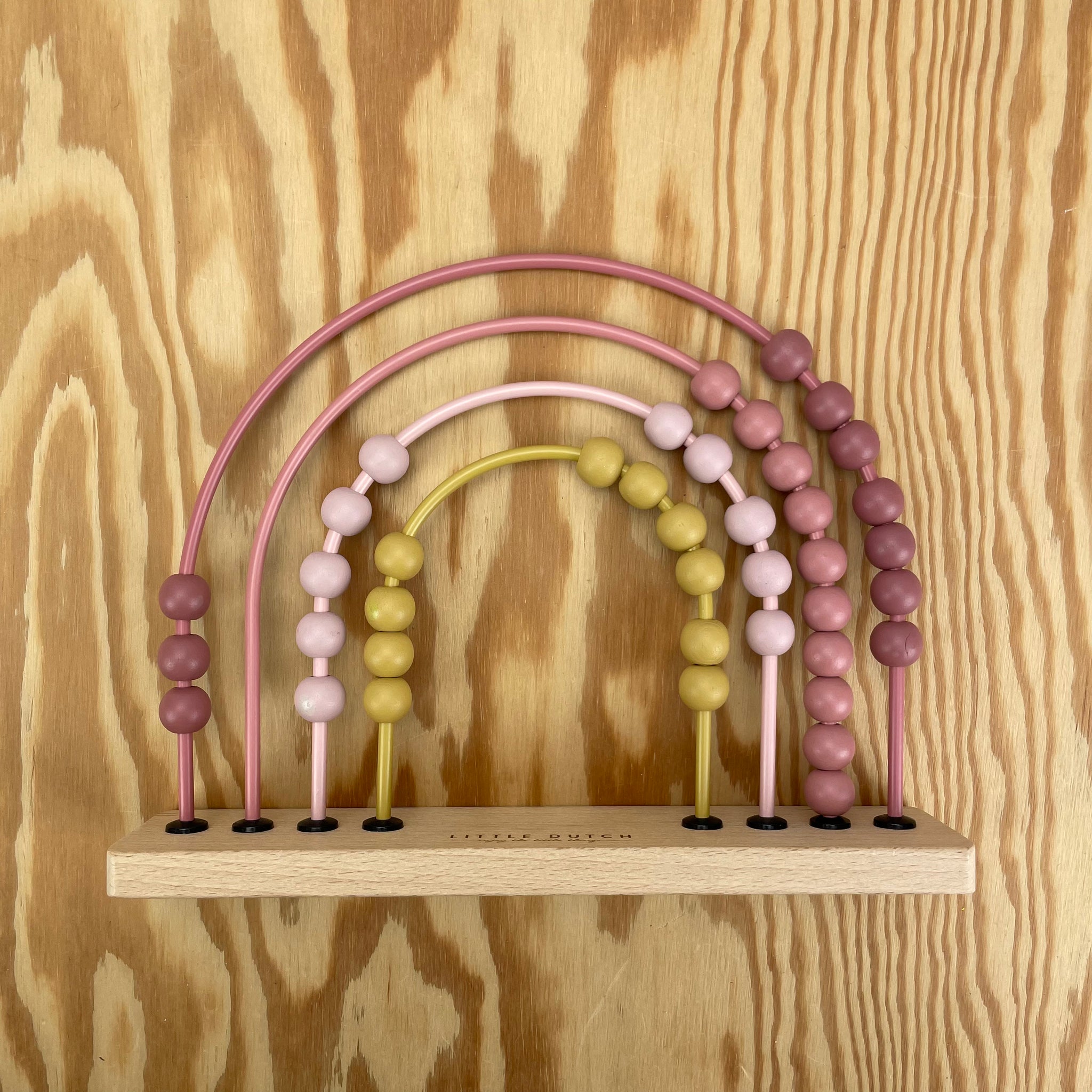 Little Dutch Houten telraam regenboog