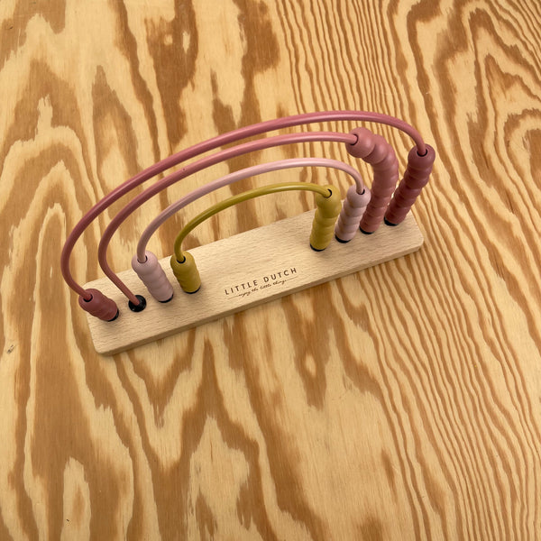 Little Dutch Houten telraam regenboog