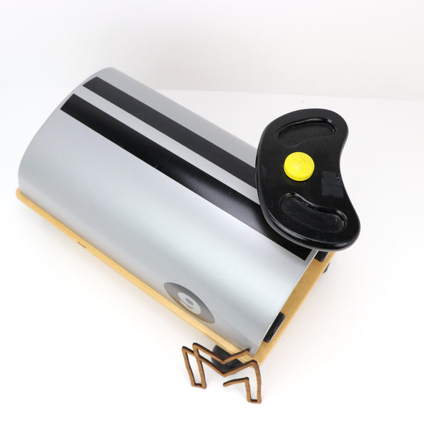 Houten loopauto zilver (enkel ophalen)