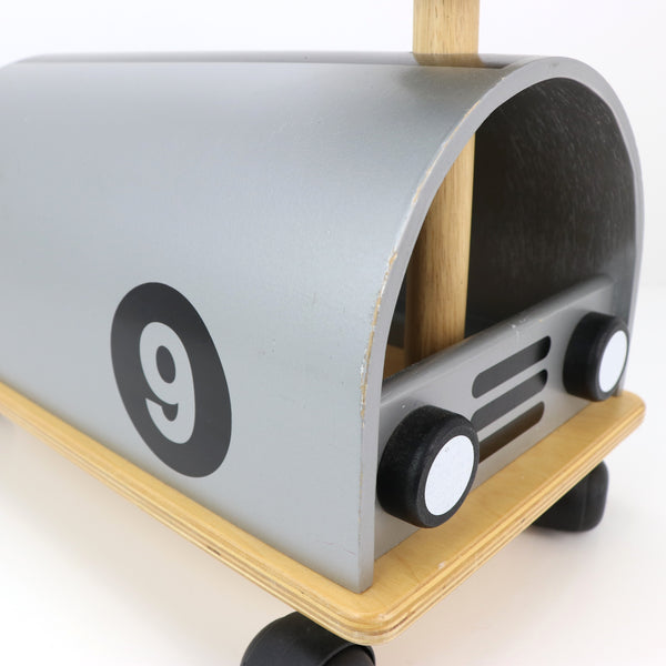 Houten loopauto zilver (enkel ophalen)