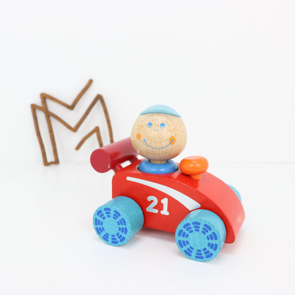 Haba rode speelgoedauto