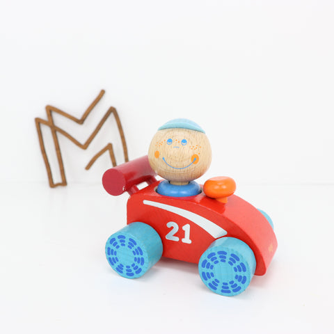 Haba rode speelgoedauto