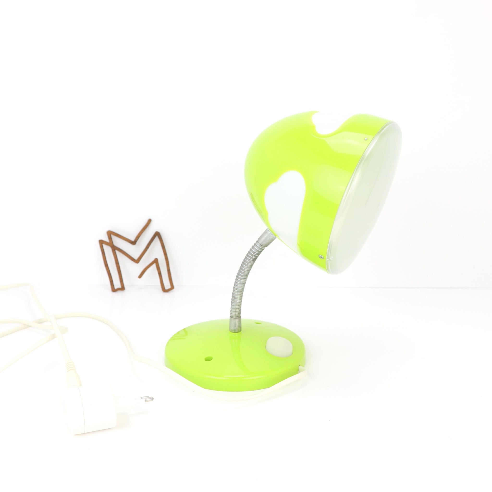 Retro nachtlamp/bureaulamp Ikea Skojig lime