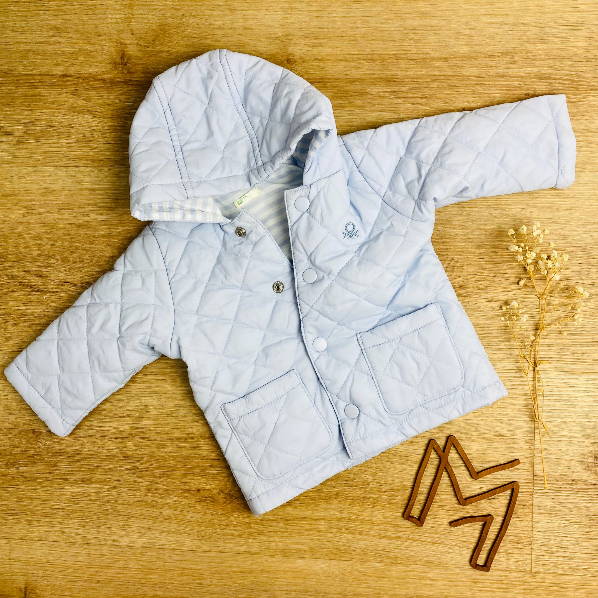 Benetton jasje lichtblauw