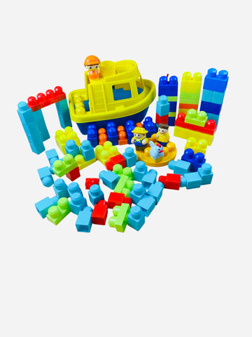bouw blokken met boot