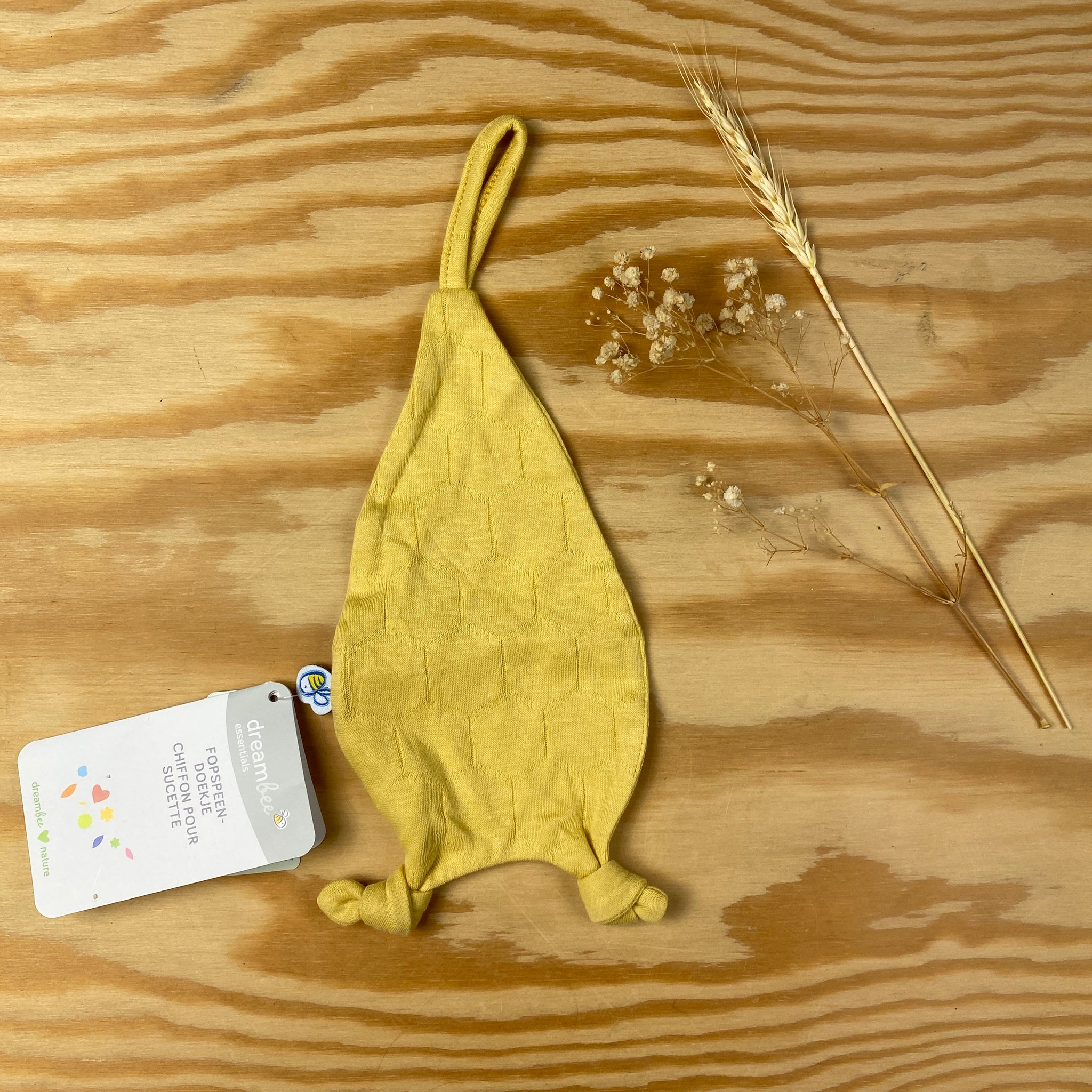 fopspeen doekje geel