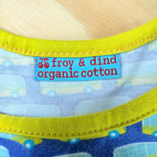 blauw kruippakje vans Fro&dind Maat 74-80