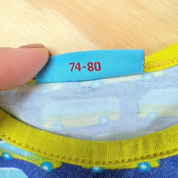 blauw kruippakje vans Fro&dind Maat 74-80