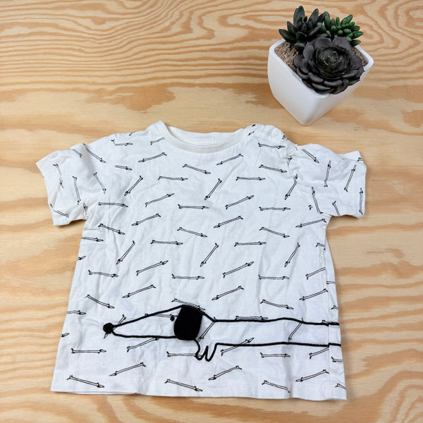 T shirt met lange hond Helen B: maat 2j