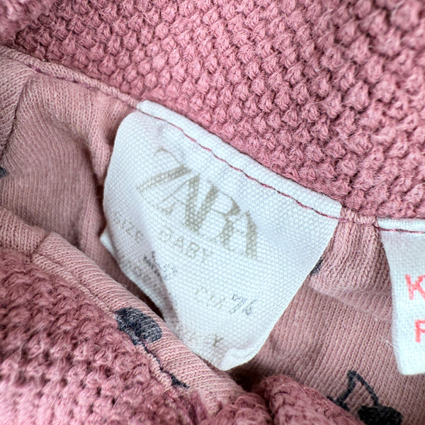 oud roze warm kleedje Zara maat 74