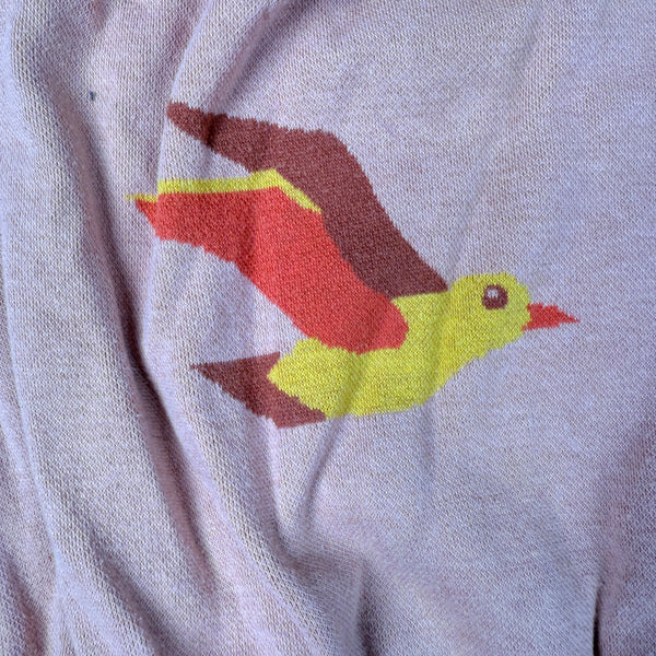 roze kleedje met vogel Ba*ba, maat 128