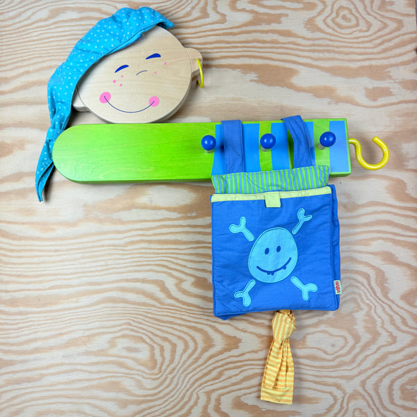 houten kinderkapstok Piraat HABA